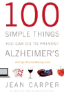 Amazon.com order for
100 Simple Things You Can Do to Prevent Alzheimer's
by Jean Carper